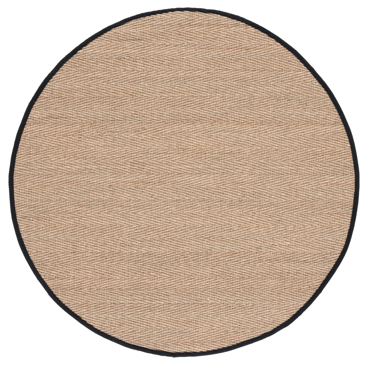 Safavieh Natural Fiber 6'-0" x 6'-0" Rug in Natural / Black