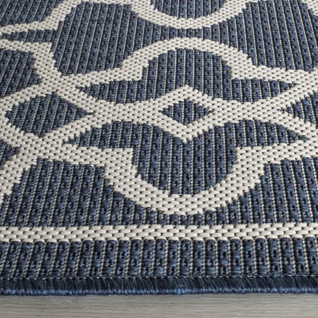 Safavieh Courtyard 2'-7" x 8'-2" Rug in Navy / Beige