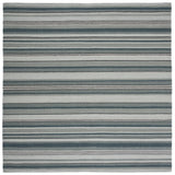 Safavieh Striped Kilim 7'-0" x 7'-0" Rug in Grey