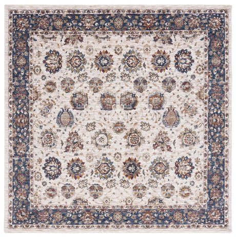Safavieh Heirloom 700 6'-7" x 6'-7" Rug in Ivory / Navy