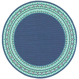 Oriental Weavers Sphinx Meridian 9650B Navy / Green Rugs - main flat