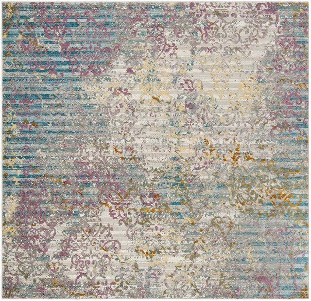Safavieh Aria 6'-5" x 6'-5" Rug in Cream / Multi
