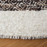 Safavieh Natura 6'-0" x 6'-0" Rug in Black / Ivory