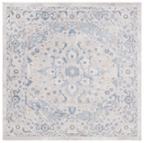 Safavieh Palma 6'-7" x 6'-7" Rug in Light Grey / Blue