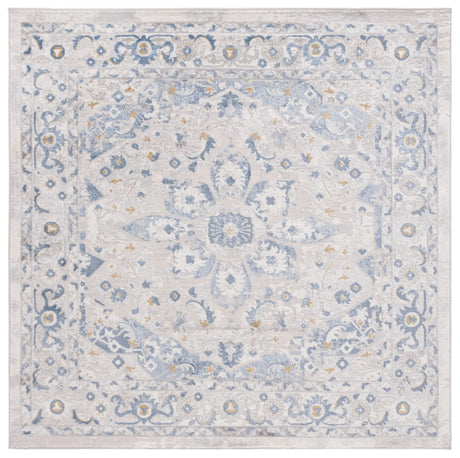 Safavieh Palma 6'-7" x 6'-7" Rug in Light Grey / Blue