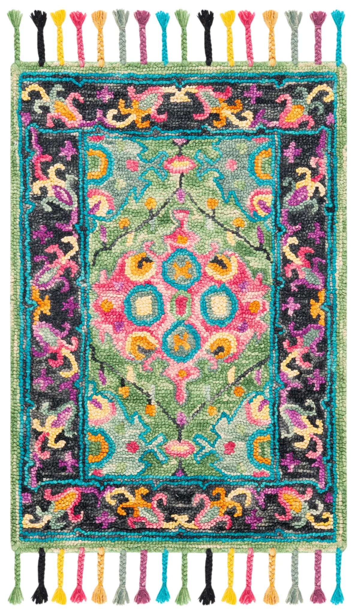 Safavieh Aspen 2'-0" x 3'-0" Rug in Light Green / Black