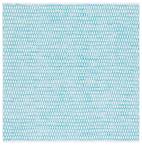 Safavieh Montauk 6'-0" x 6'-0" Rug in Aqua / Ivory