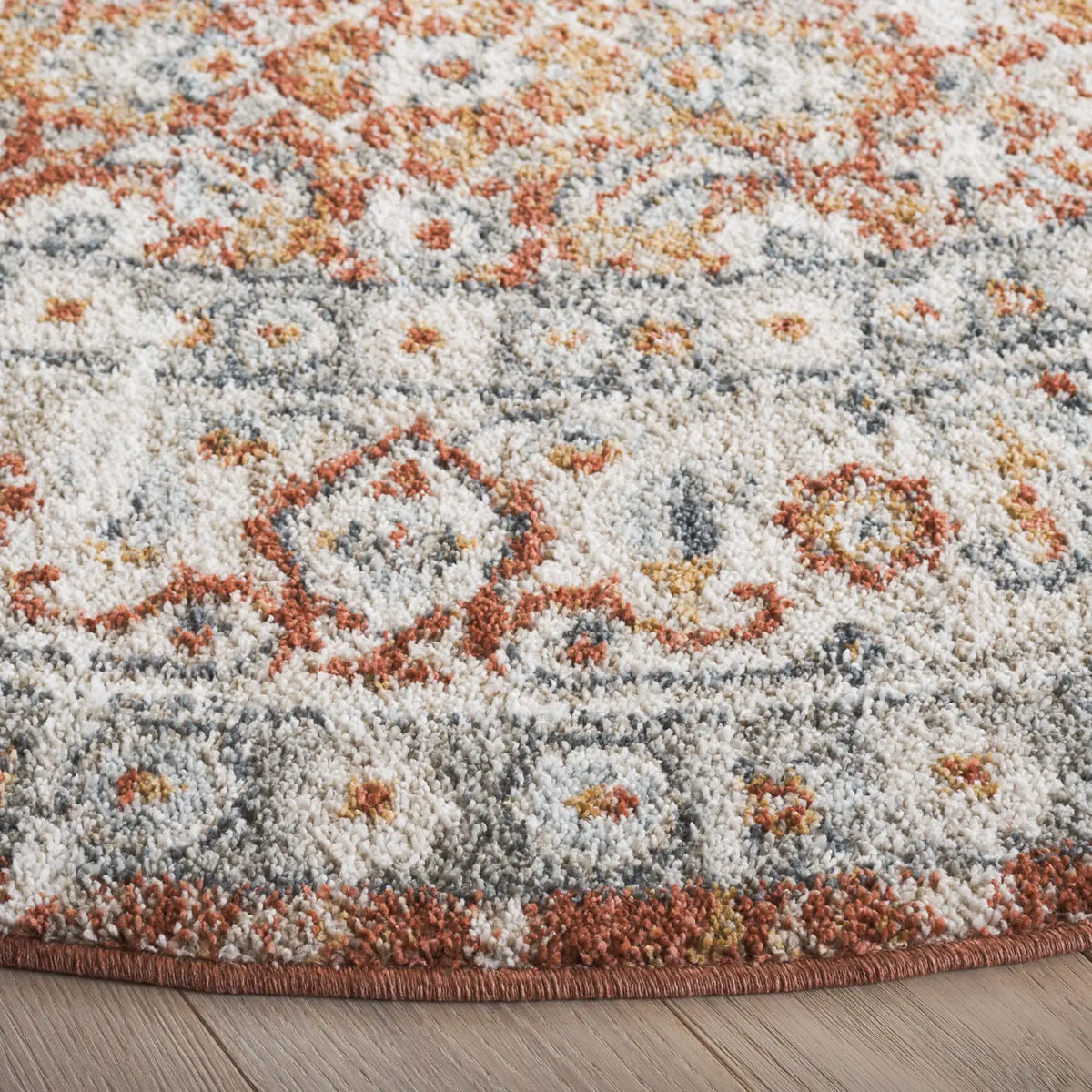 Safavieh Avalon 6'-7" x 6'-7" Rug in Rust / Grey