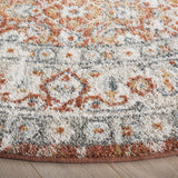Safavieh Avalon 6'-7" x 6'-7" Rug in Rust / Grey
