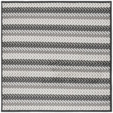 Safavieh Pyramid 6'-7" x 6'-7" Rug in Grey / Ivory Black