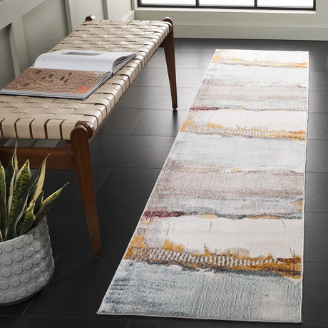 Safavieh Aria 2'-0" x 8'-0" Rug in Ivory / Light Blue