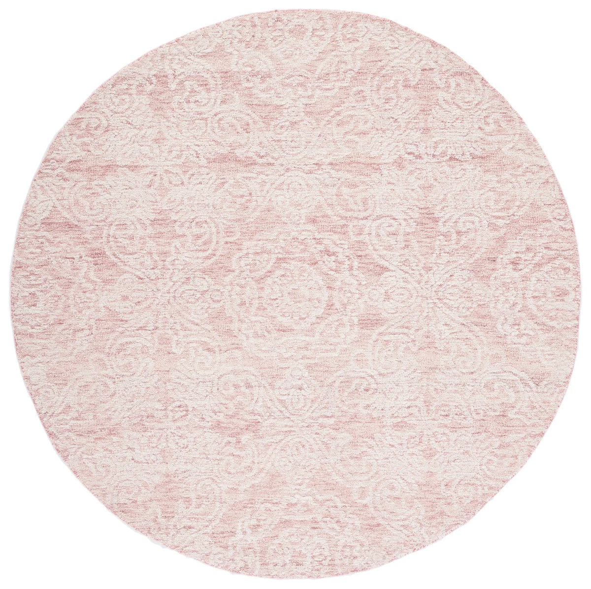 Safavieh Metro 6'-0" x 6'-0" Rug in Dark Pink / Ivory