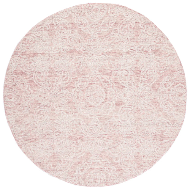 Safavieh Metro 6'-0" x 6'-0" Rug in Dark Pink / Ivory
