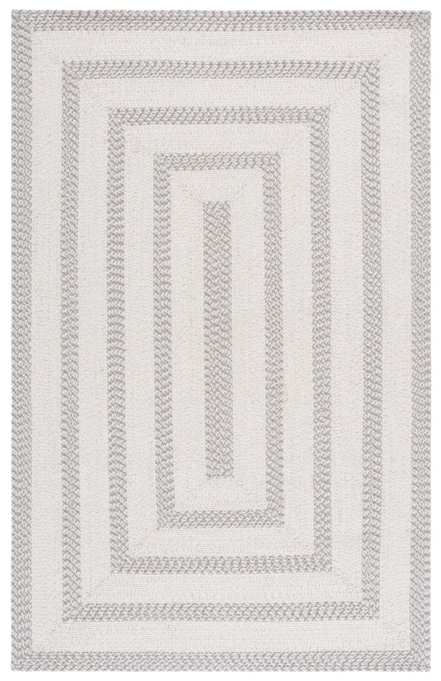 Safavieh Braided 800 4'-0" x 6'-0" Rug in Ivory / Grey