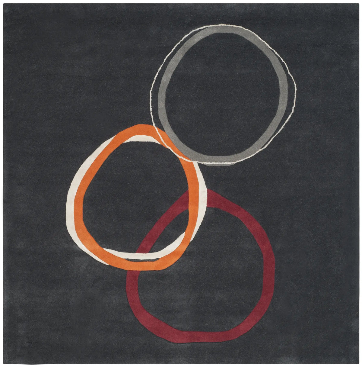 Safavieh Soho 6'-0" x 6'-0" Rug in Charcoal