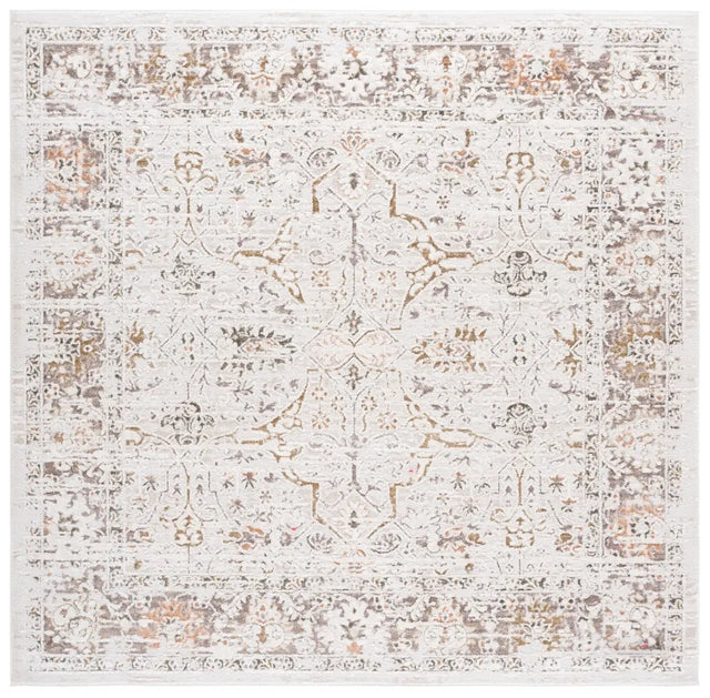 Safavieh Leonette 6'-7" x 6'-7" Rug in Ivory / Brown Taupe