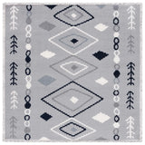 Safavieh Marrakesh 6'-7" x 6'-7" Rug in Grey / Navy
