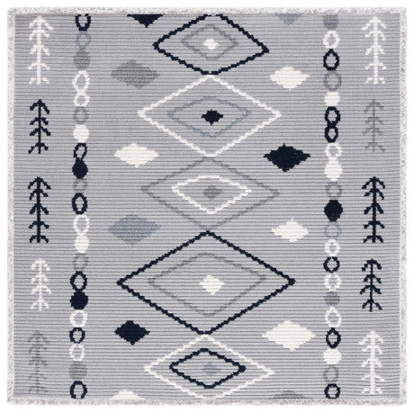 Safavieh Marrakesh 6'-7" x 6'-7" Rug in Grey / Navy