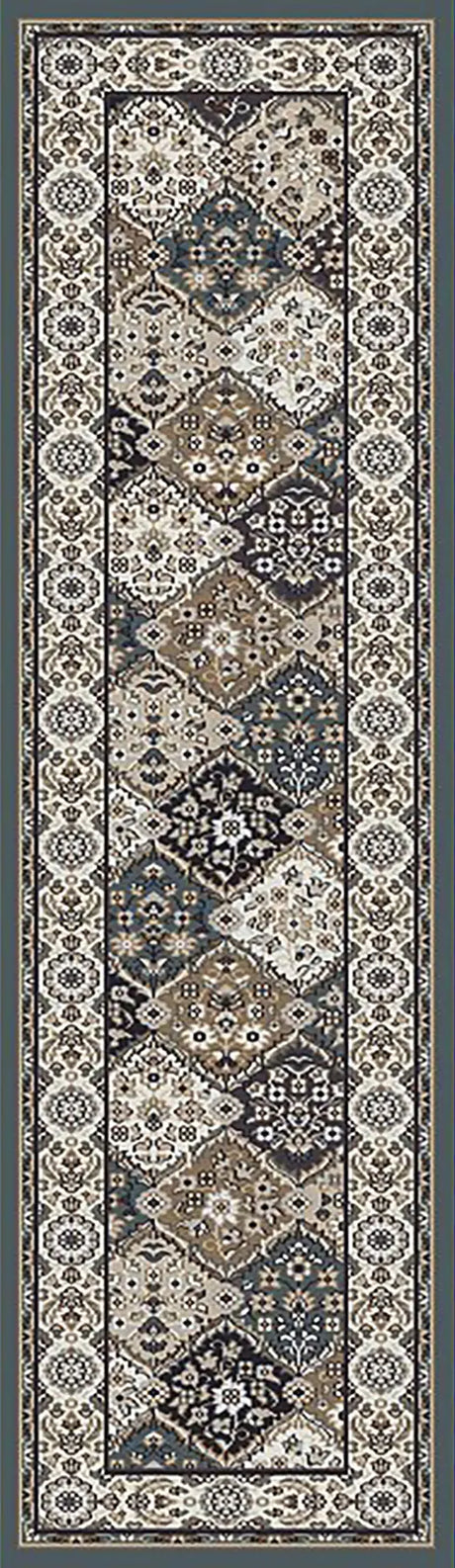 Dynamic Rugs Yazd 8471 Blue / Ivory Rugs - Runner