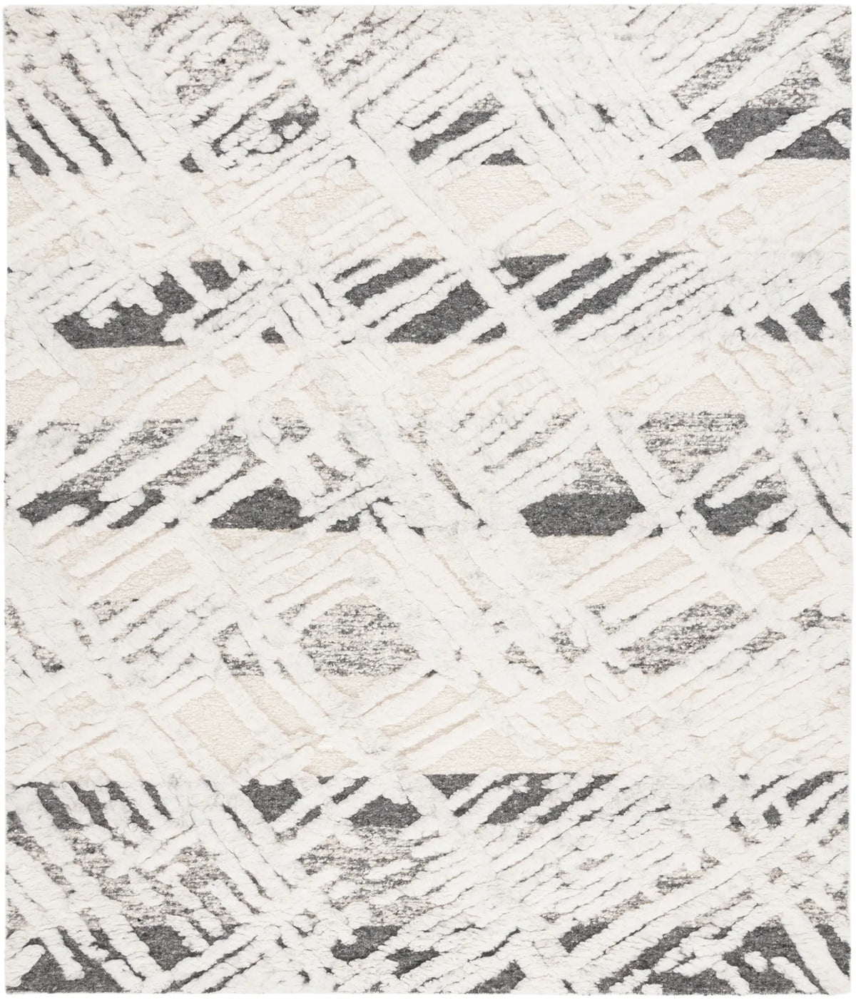 Safavieh Tribeca 10'-0" x 14'-0" Rug in Grey / Ivory