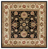 Safavieh Lyndhurst 5'-3" x 5'-3" Rug in Black / Ivory