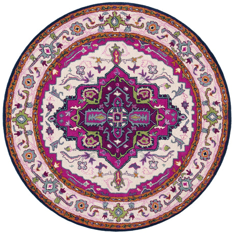 Safavieh Bellagio 5'-0" x 5'-0" Rug in Ivory / Pink