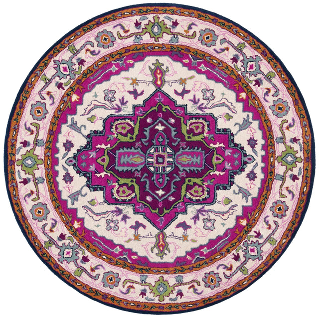 Safavieh Bellagio 5'-0" x 5'-0" Rug in Ivory / Pink
