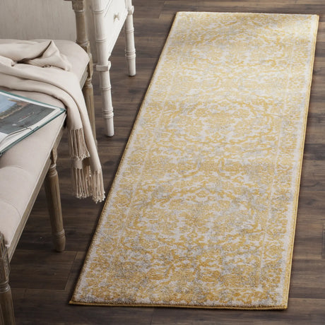 Safavieh Evoke 2'-2" x 7'-0" Rug in Ivory / Gold