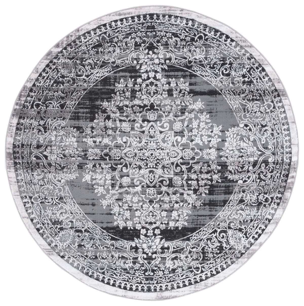 Safavieh Amelia 6'-7" x 6'-7" Rug in Charcoal / Grey