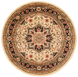 Safavieh Lyndhurst 6'-0" x 6'-0" Rug in Beige / Black