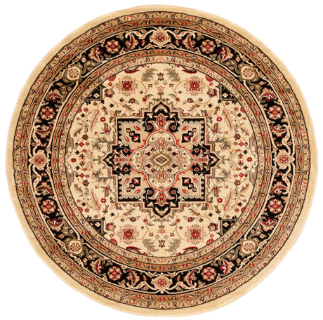 Safavieh Lyndhurst 6'-0" x 6'-0" Rug in Beige / Black