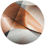 Safavieh Hollywood 5'-3" x 5'-3" Rug in Grey / Orange