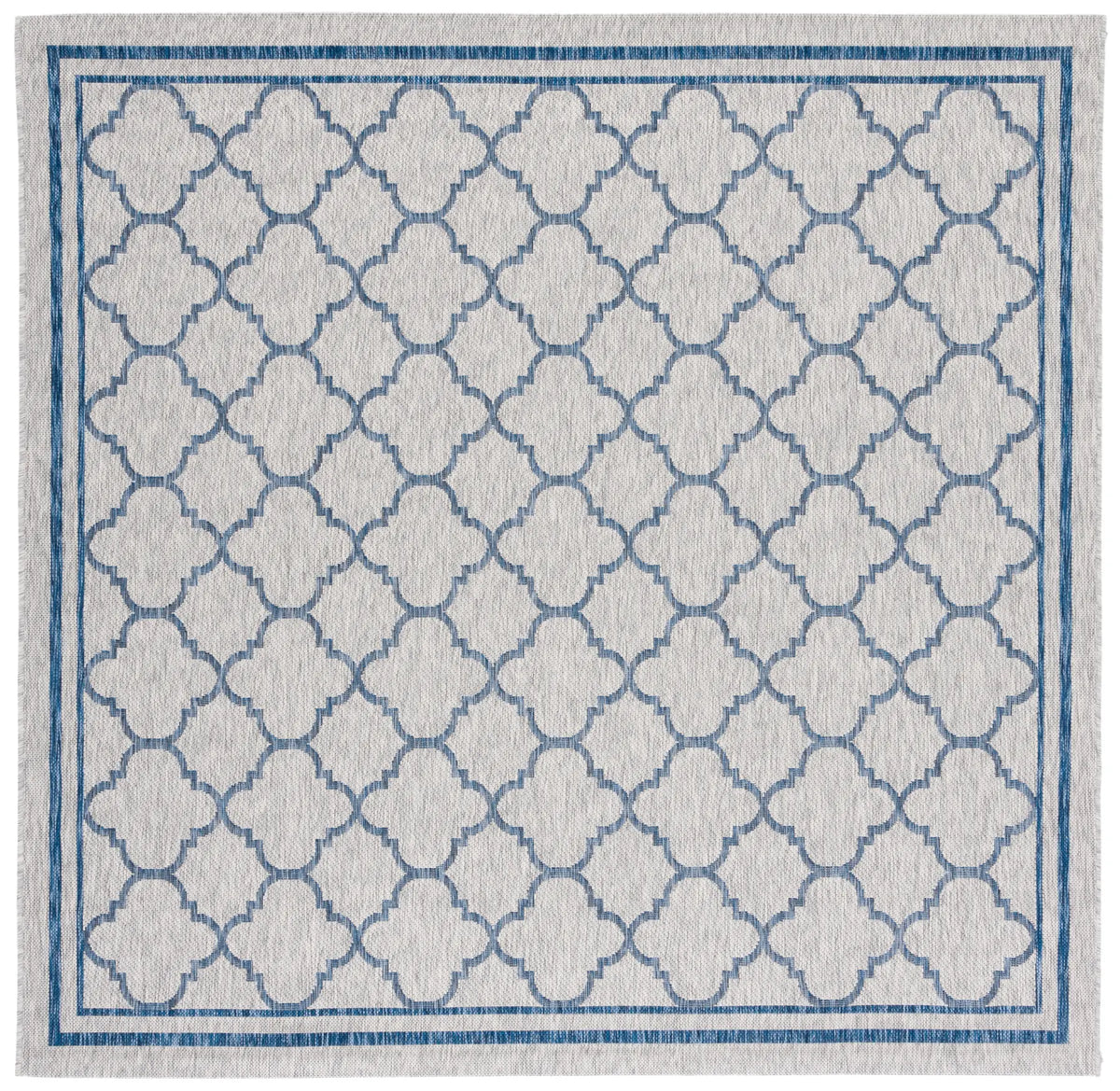 Safavieh Courtyard 6'-7" x 6'-7" Rug in Grey / Navy