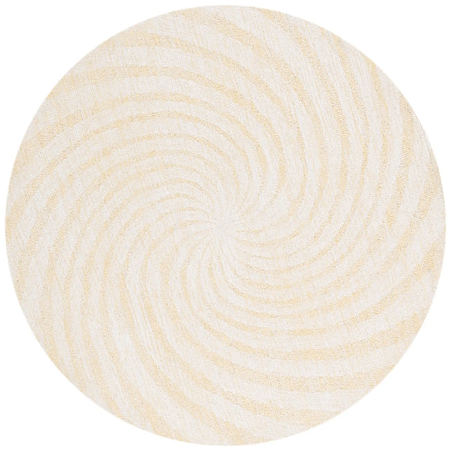 Safavieh Novelty 3'-0" x 3'-0" Rug in Light Gold / Ivory