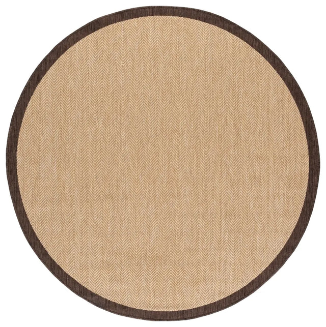 Safavieh Courtyard 6'-7" x 6'-7" Rug in Natural / Brown