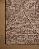 Loloi Cline Cli-01 Mocha Rug - corner on wood