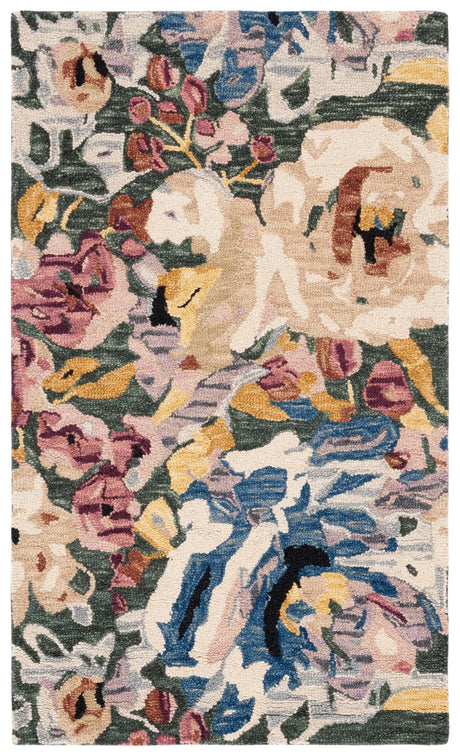 Safavieh Blossom 3'-0" x 5'-0" Rug in Green / Ivory