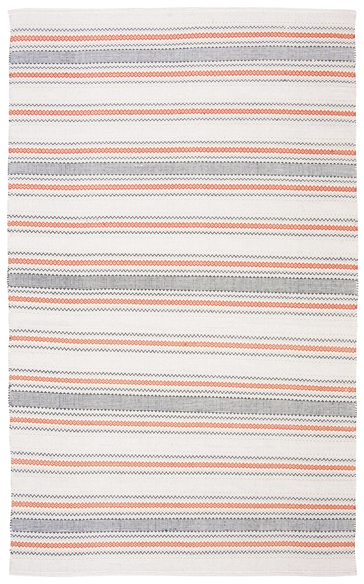 Safavieh Montauk 4'-0" x 6'-0" Rug in Red / Beige