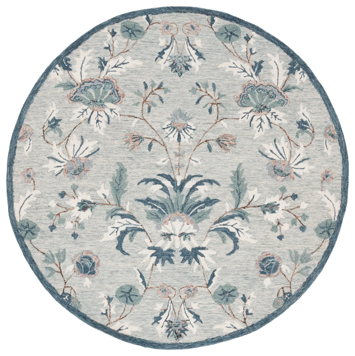 Safavieh Blossom 6'-0" x 6'-0" Rug in Grey / Ivory