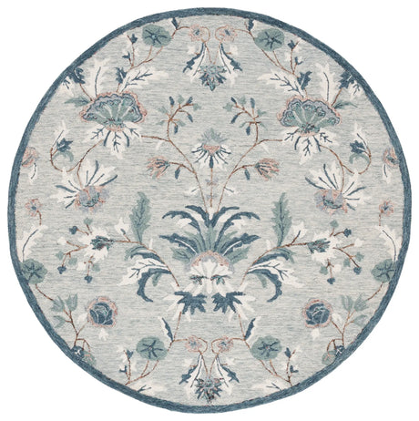 Safavieh Blossom 6'-0" x 6'-0" Rug in Grey / Ivory
