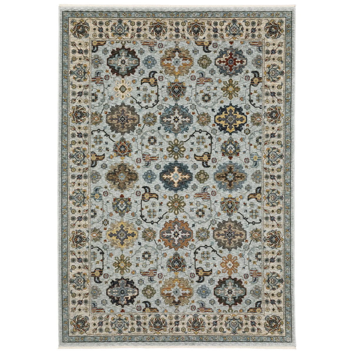 Oriental Weavers Sphinx Aberdeen 561W1 Blue/ Ivory Rugs - main flat