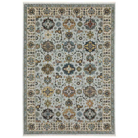Oriental Weavers Sphinx Aberdeen 561W1 Blue/ Ivory Rugs - main flat