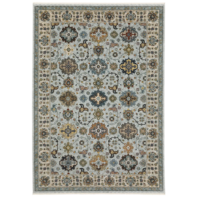 Oriental Weavers Sphinx Aberdeen 561W1 Blue/ Ivory Rugs - main flat