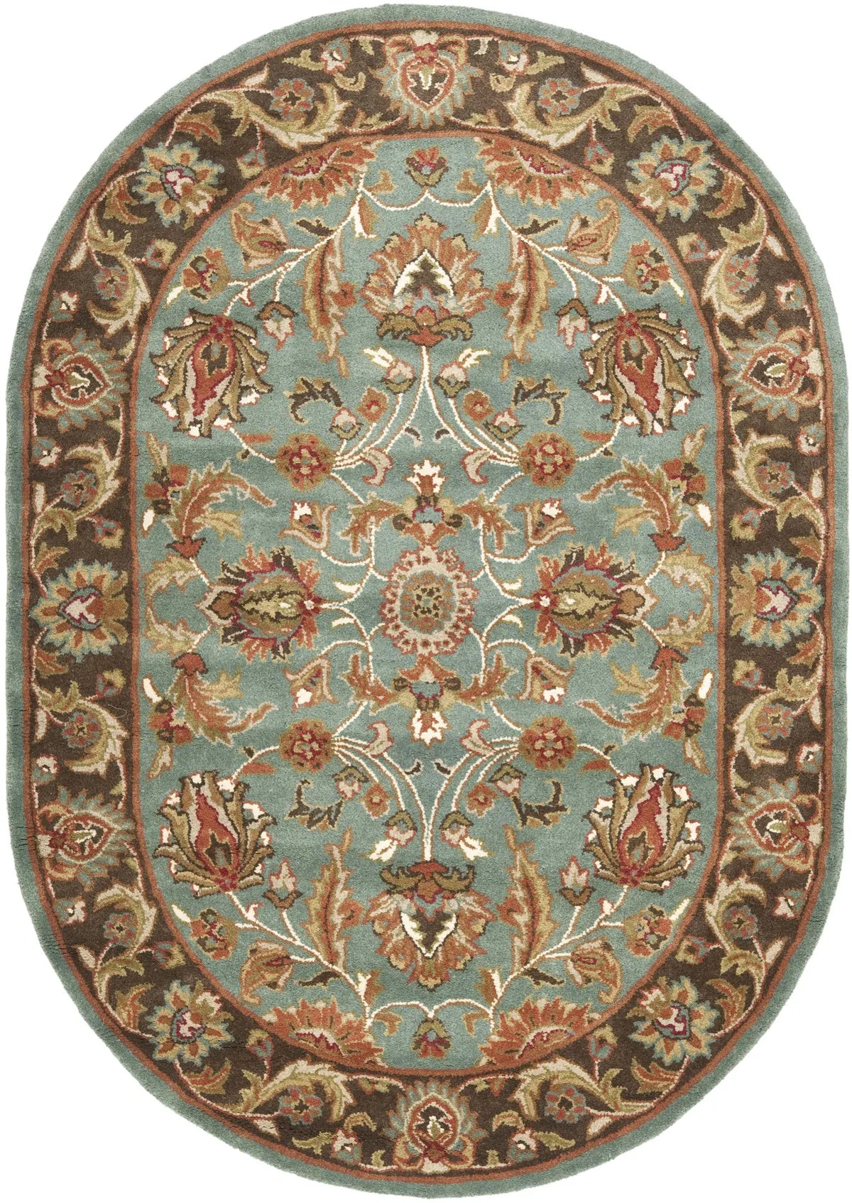 Safavieh Heritage 4'-6" x 6'-6" Rug in Blue / Brown