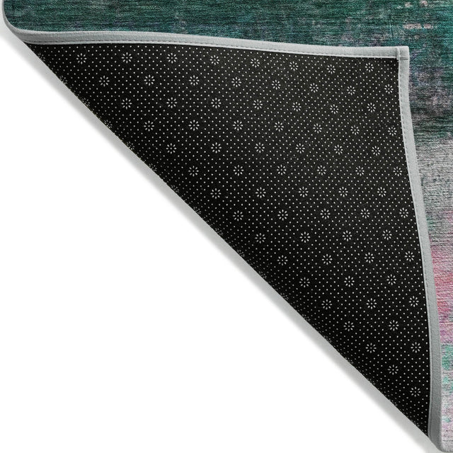 Addison Chantille ACN2016 Abstract Machine Made Transitional Green Rug