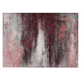 Addison Chantille ACN2016 Abstract Machine Made Transitional Merlot Rug