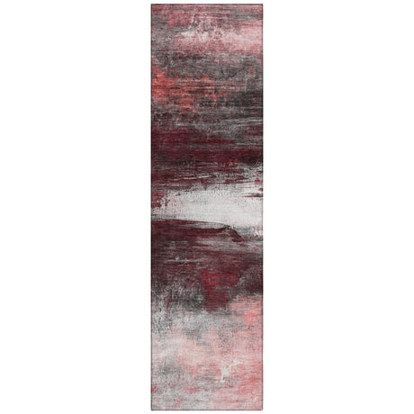 Addison Chantille ACN2016 Abstract Machine Made Transitional Merlot Rug