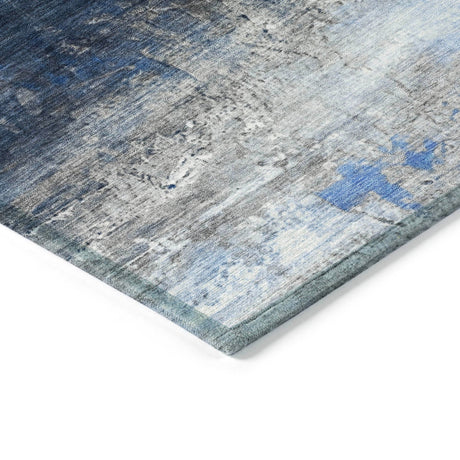 Addison Chantille ACN2016 Abstract Machine Made Transitional Navy Rug