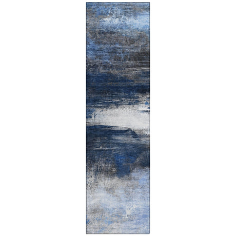 Addison Chantille ACN2016 Abstract Machine Made Transitional Navy Rug