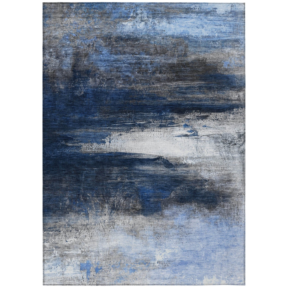 Addison Chantille ACN2016 Abstract Machine Made Transitional Navy Rug